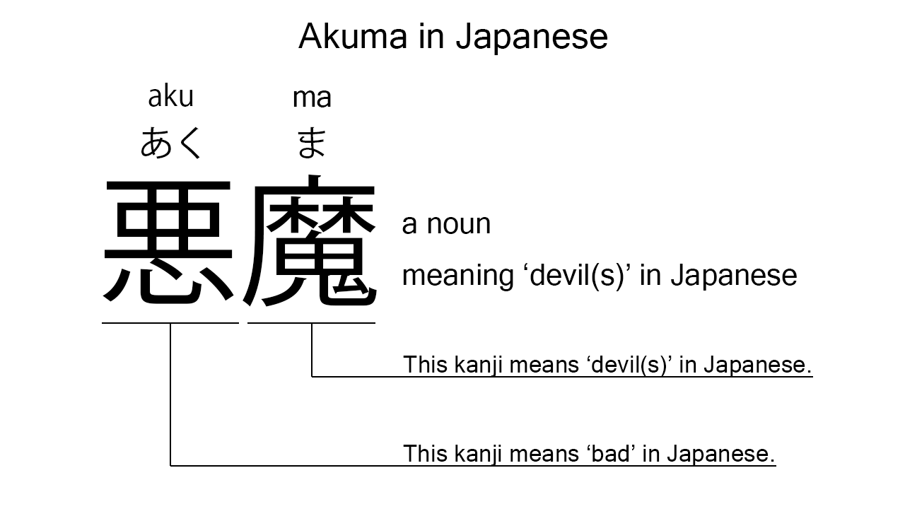 akuma in japanese