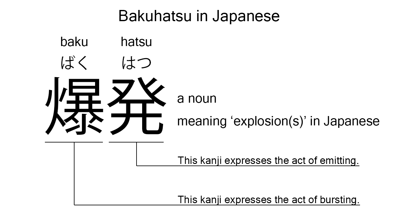 bakuhatsu in japanese