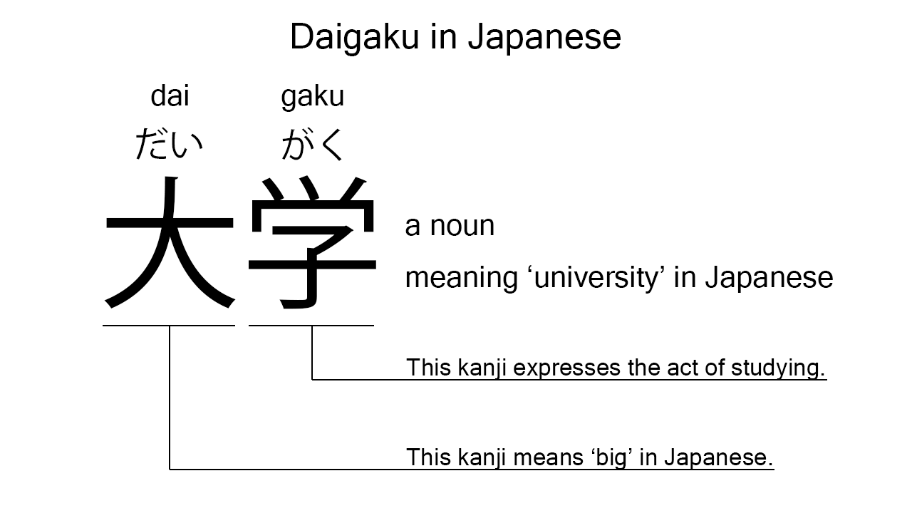 daigaku in japanese