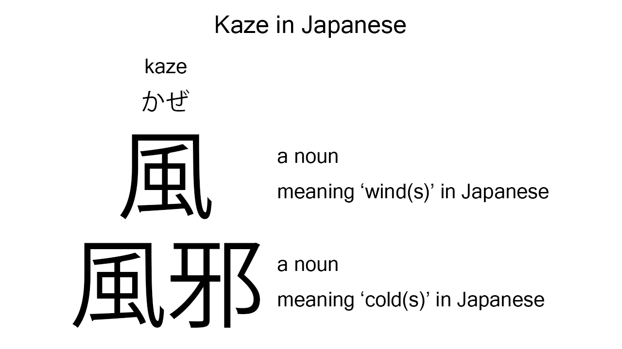 kaze in japanese