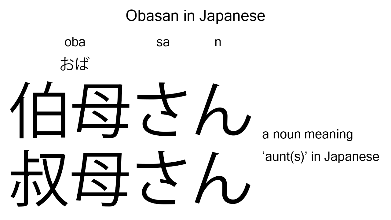 obasan in japanese
